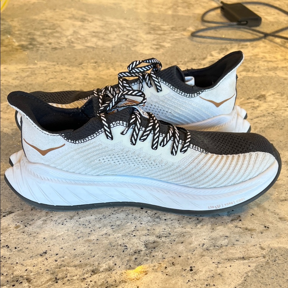 HOKA Hoka One One Running Carbon Black Athletic Shoes Size 8 - Picture 9 of 10